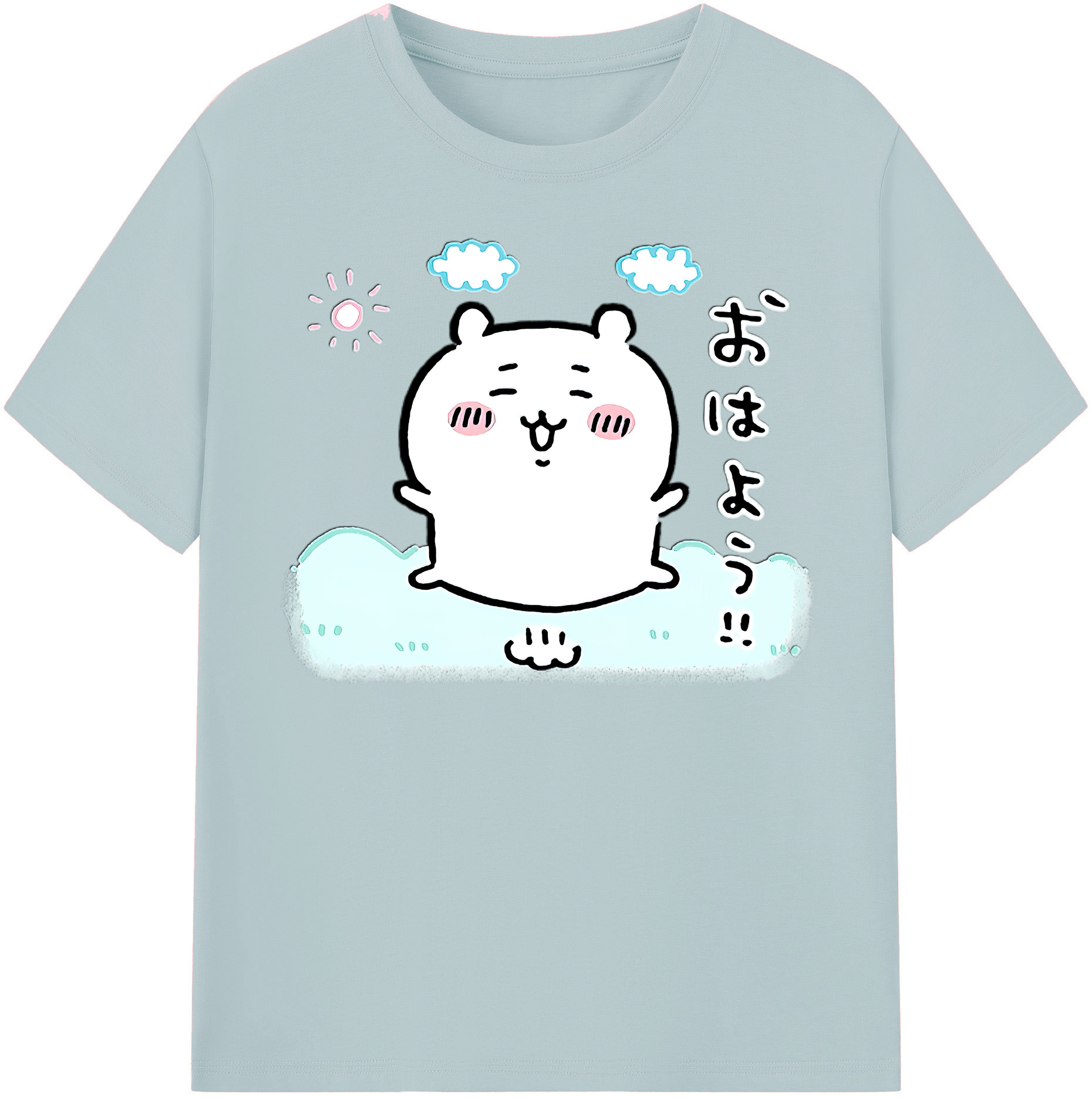 （画像用） ちいかわ ちいかわ Chii-kawa chiikawa 綿100％半袖Tシャツ（フロントプリント）